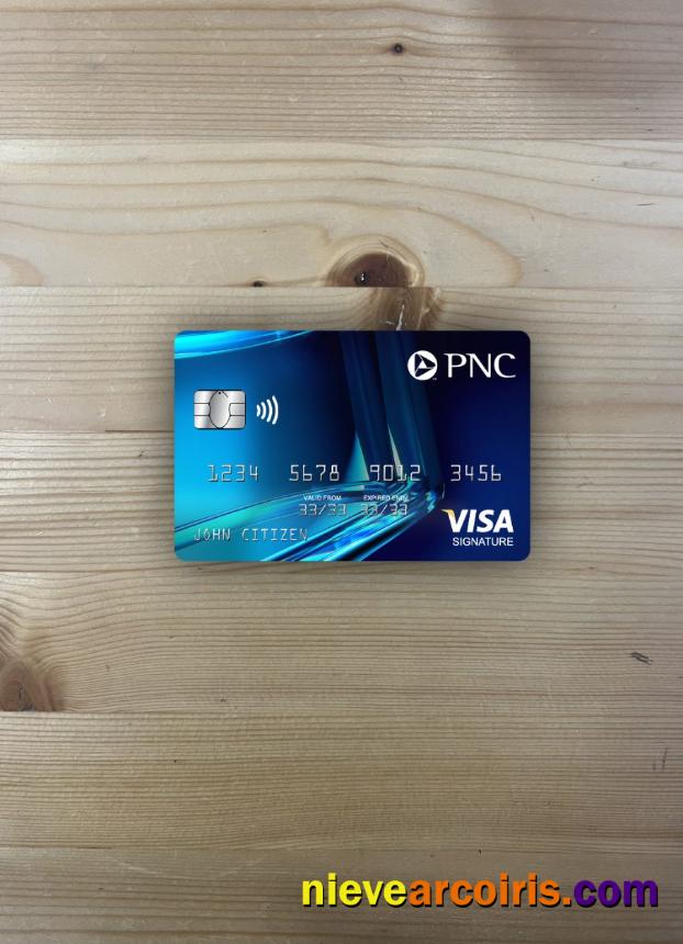 USA PNC bank visa signature card photolook